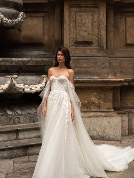 最大15%OFFクーポン «Viva» dress wedding back Low with WONA | pads shoulder スーツ・フォーマル・ドレス