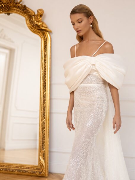 ローナマーレイ／Adult Island Vienna Palermo Boat wedding dress «Vienna» with belt | WONA