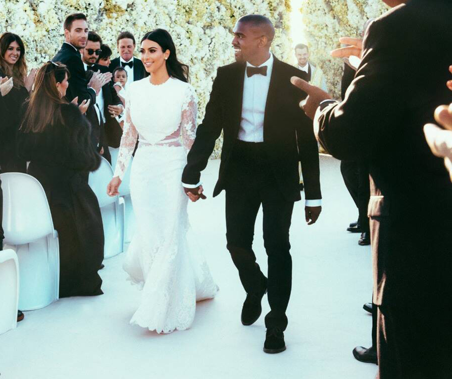 Kim kardashian and kanye wests wedding 2