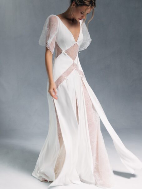 ★BAU by Bride And You★ AGATHA Notched collar short sleeve Designer fashion, Seoul-fully created | W Concept