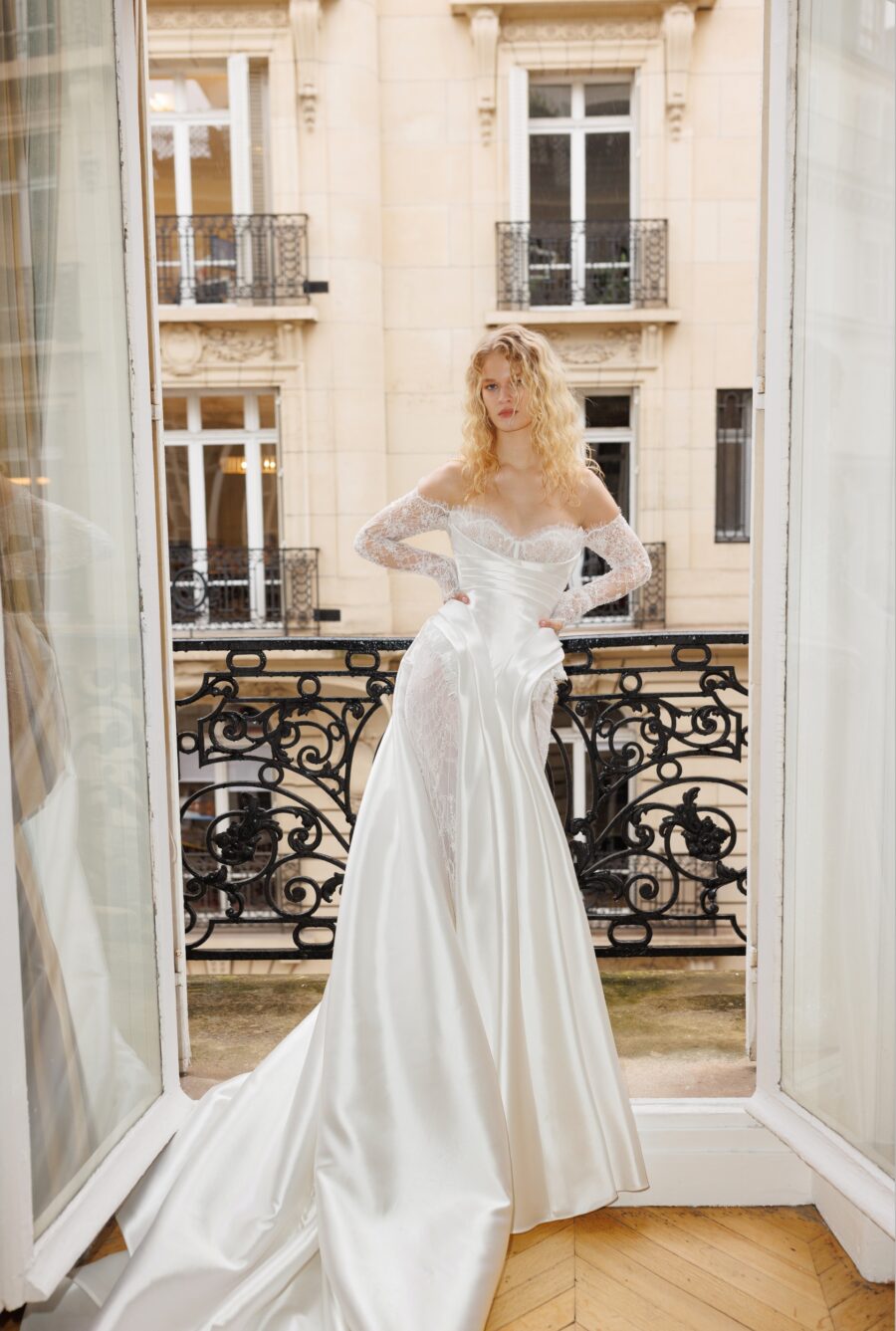 Brunette 1 wedding dress by wona concept from atelier lumiere collection